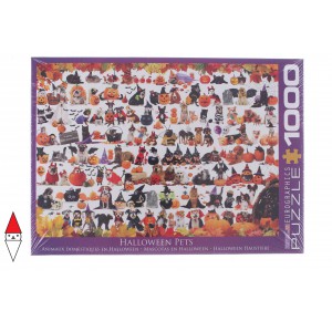 EUROGRAPHICS, , , PUZZLE ANIMALI EUROGRAPHICS CANI CUCCIOLI DI HALLOWEEN 1000 PZ