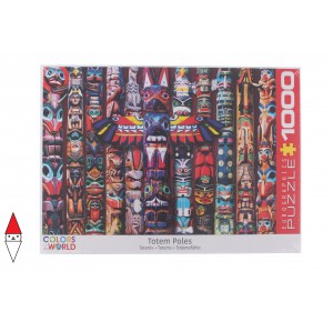 , , , PUZZLE OGGETTI EUROGRAPHICS TOTEM POLES 1000 PZ