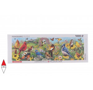 EUROGRAPHICS, , , EUROGRAPHICS PANORAMA UCCELLI DEL GIARDINO 1000 PZ