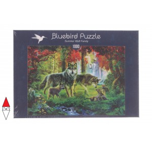 , , , PUZZLE ANIMALI BLUEBIRD LUPI SUMMER WOLF FAMILY 1000 PZ