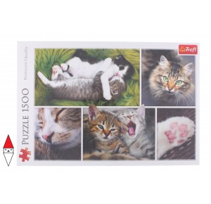 TREFL, , , PUZZLE ANIMALI TREFL GATTI COLLAGE GATTI 1500 PZ