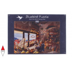 , , , PUZZLE TEMATICO BLUEBIRD NEGOZI JOE AND ROY BAIT AND FISHING SHOP 1000 PZ