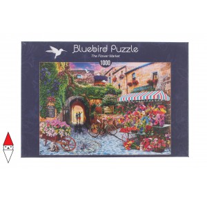 , , , PUZZLE PAESAGGI BLUEBIRD VILLAGGI THE FLOWER MARKET 1000 PZ