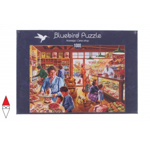 BLUEBIRD, , , PUZZLE TEMATICO BLUEBIRD NEGOZI NOSTALGIC CAKE SHOP 1000 PZ