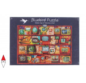 , , , PUZZLE OGGETTI BLUEBIRD VINTAGE GOLDEN AGE OF TELEVISION-SHELF 1000 PZ