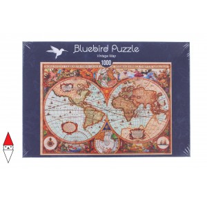 BLUEBIRD, , , PUZZLE OGGETTI BLUEBIRD CARTE GEOGRAFICHE VINTAGE MAP 1000 PZ