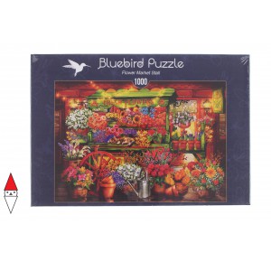 , , , PUZZLE TEMATICO BLUEBIRD NEGOZI FLOWER MARKET STALL 1000 PZ