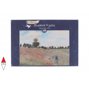 , , , PUZZLE ARTE BLUEBIRD IMPRESSIONISMO CLAUDE MONET POPPY FIELD 1873 1000 PZ