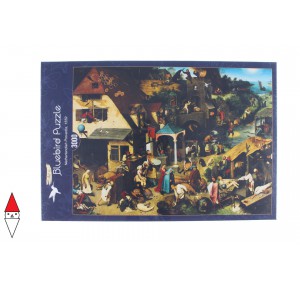 , , , PUZZLE ARTE BLUEBIRD P.BRUEGEL THE ELDER NETHERLANDISH PROVERBS 1559 3000 PZ