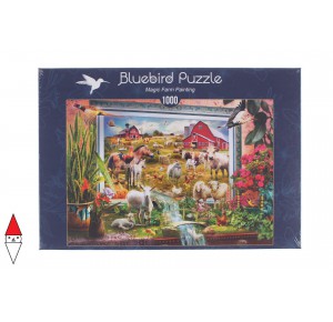 , , , PUZZLE ANIMALI BLUEBIRD CAMPAGNA MAGIC FARM PAINTING 1000 PZ