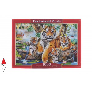 , , , PUZZLE ANIMALI CASTORLAND TIGRI TIGERS BY THE STREAM 1000 PZ