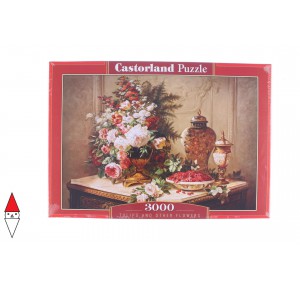 , , , PUZZLE TEMATICO CASTORLAND NATURA MORTA TULIPS AND OTHER FLOWERS 3000 PZ