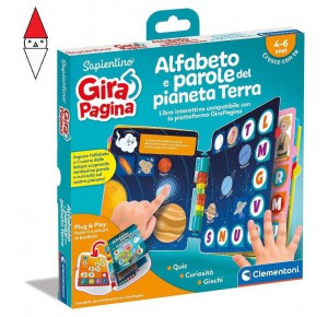 CLEMENTONI, , , GIOCO EDUCATIVO CLEMENTONI GIRAPAGINA LIBRO ALFABETO PIANETA TERRA