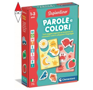 CLEMENTONI, , , GIOCO EDUCATIVO CLEMENTONI MONTESSORI PAROLE E COLORI