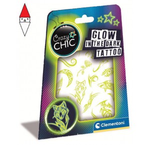 CLEMENTONI, , , ALTRO GIOCO CLEMENTONI CRAZY CHIC - GLOW IN THE DARK TATTOO