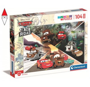 , , , PUZZLE CLEMENTONI PUZZLE 104 MAXI CARS