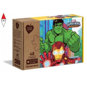 , , , PUZZLE CLEMENTONI PUZZLE 3X48 PFF MARVEL SUPERHERO