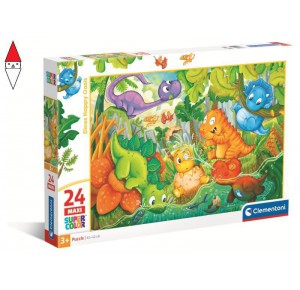 , , , PUZZLE CLEMENTONI PUZZLE 24 MAXI DINOS HAPPY OASIS