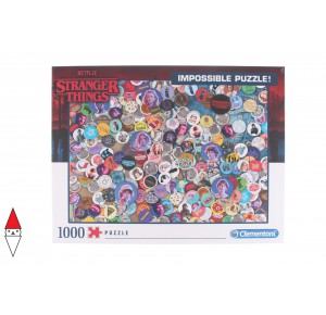 , , , PUZZLE TEMATICO CLEMENTONI FILM E SERIE TV STRANGER THINGS IMPOSSIBLE 1000 PZ