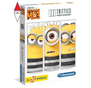 , , , PUZZLE TEMATICO CLEMENTONI 3X500 PZ TRITTICO MINIONS 500 PZ