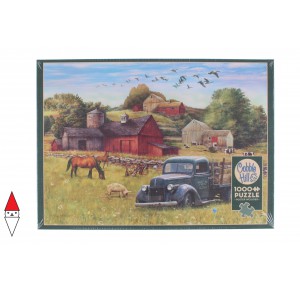 , , , PUZZLE PAESAGGI COBBLE HILL CAMPAGNA SUMMER AFTERNOON ON THE FARM 1000 PZ