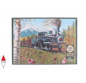 COBBLE HILL, , , PUZZLE MEZZI DI TRASPORTO COBBLE HILL TRENI LUMBERING ALONG 1000 PZ