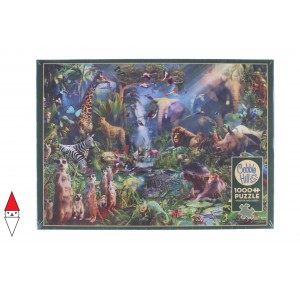 COBBLE HILL, , , PUZZLE ANIMALI COBBLE HILL ANIMALI VARI INTO THE JUNGLE 1000 PZ