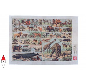 , , , PUZZLE ANIMALI DEICO ANIMALI VARI ENCICLOPEDIA ANIMALI SELVAGGI 1000 PZ