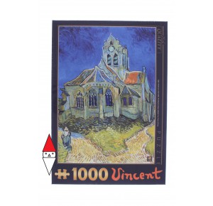 , , , PUZZLE ARTE DTOYS IMPRESSIONISMO VAN GOGH THE CHURCH AT AUVERS (DETAIL) 1000 PZ