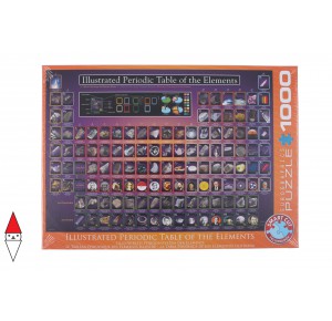 EUROGRAPHICS, , , PUZZLE TEMATICO EUROGRAPHICS ILLUSTRATED PERIODIC TABLE OF THE ELEMENTS 1000 PZ