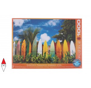 , , , PUZZLE OGGETTI EUROGRAPHICS SPORT SURFERS PARADISE HAWAII 1000 PZ