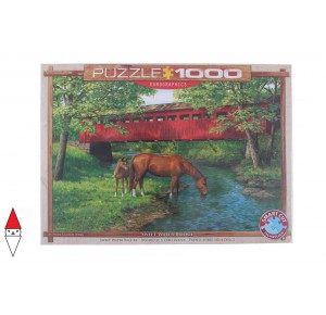 , , , PUZZLE ANIMALI EUROGRAPHICS SWEET WATER BRIDGE BY PERSIS CLAYTON WEIRS 1000 PZ