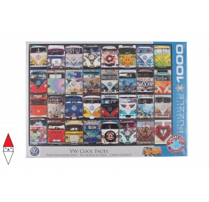 , , , PUZZLE MEZZI DI TRASPORTO EUROGRAPHICS AUTOMEZZI VW COOL FACES 1000 PZ