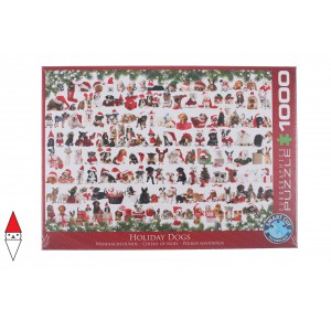 , , , PUZZLE ANIMALI EUROGRAPHICS CANI HOLIDAY DOGS 1000 PZ