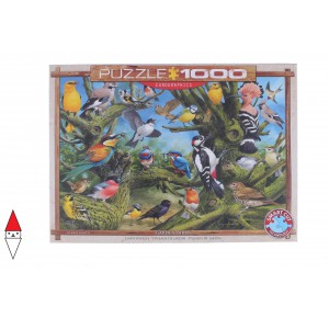 , , , PUZZLE ANIMALI EUROGRAPHICS UCCELLI GARDEN BIRDS BY JOAHN FRANC 1000 PZ