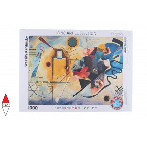 , , , PUZZLE ARTE EUROGRAPHICS PITTURA 1900 YELLOW RED BLUE KANDINSKY 1000 PZ