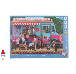 EUROGRAPHICS, , , PUZZLE TEMATICO EUROGRAPHICS NEGOZI DANS ICE CREAM VAN P. NORMAND 1000 PZ