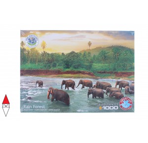 , , , PUZZLE ANIMALI EUROGRAPHICS ELEFANTI SAVE THE PLANET!ANIMAL KINGDOM 1000 PZ