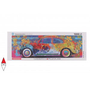 , , , PUZZLE MEZZI DI TRASPORTO EUROGRAPHICS VW BEETLE - SPLASH PANORAMA 1000 PZ