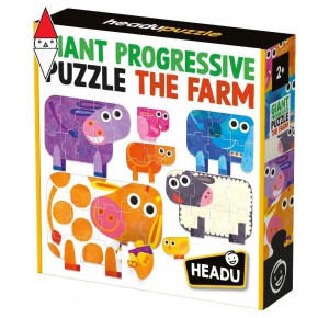 , , , PUZZLE HEADU GIANT PROGRESSIVE PUZZLE THE FARM