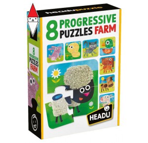 , , , PUZZLE HEADU 8 PROGRESSIVE PUZZLE THE FARM