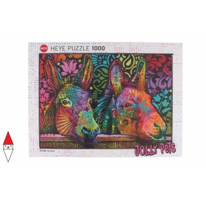 HEYE, , , PUZZLE ANIMALI HEYE ASINI DONKEY LOVE JOLLY PETS 1000 PZ