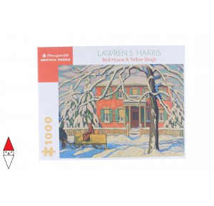 , , , PUZZLE ARTE POMEGRANATE LAWREN S. HARRIS RED HOUSE AND YELLOW SLEIGH 1000 PZ