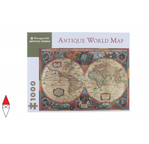 , , , PUZZLE ARTE POMEGRANATE CARTE GEOGRAFICHE ANTIQUE WORLD MAP 1000 PZ