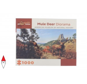 , , , PUZZLE ARTE POMEGRANATE STORIA NATURALE MULE DEER DIORAMA 1000 PZ