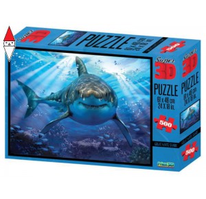 , , , PUZZLE 3D PRIME-3D PUZZLE 3D ROBINSON GREAT WHITE SHARK