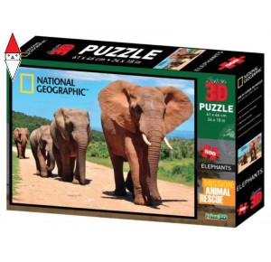 , , , PUZZLE 3D PRIME-3D PUZZLE 3D DISCOVERY AFRICAN ELEPHANTS