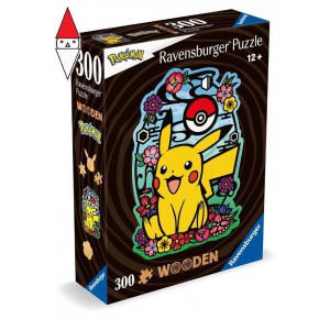 RAVENSBURGER, , , RAVENSBURGER PUZZLE DI LEGNO PIKACHU 300 PZ