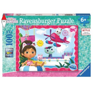 , , , RAVENSBURGER PUZZLE 100 PZ XXL GABBY S DOLLHOUSE