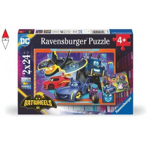 RAVENSBURGER, , , RAVENSBURGER PUZZLE 2X24 PZ BATWHEELS